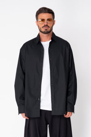 Camasi - Camasa Oversized din bumbac Black