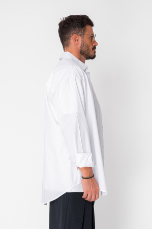Oversized Cotton Shirt White [2]