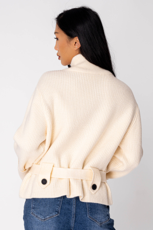 Short zip cardigan Cream [2]