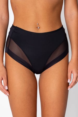 WOMEN - Black light-shaping briefs