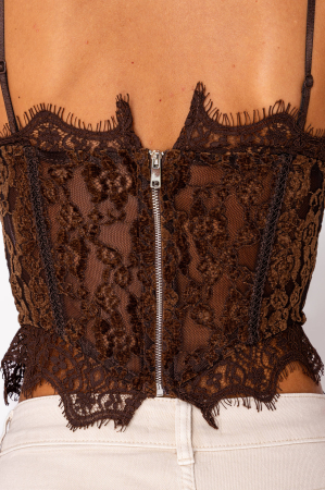 Brown lace corset [2]