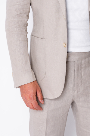 100% IN suit with jacket and long pants Taupe [3]