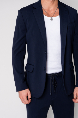 Costum Flex sacou si pantalon lung Navy [7]