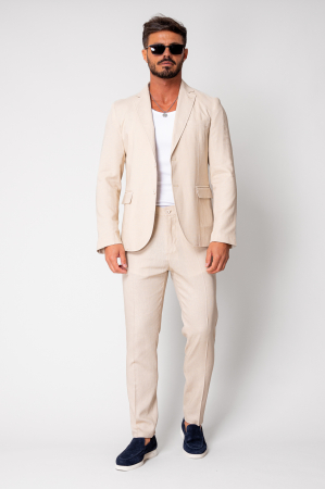 Ralph linen jacket and long pants suit Beige New [1]