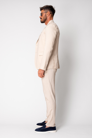 Ralph linen jacket and long pants suit Beige New [2]