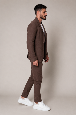 Costum Ralph din IN sacou si pantalon lung Brown [3]