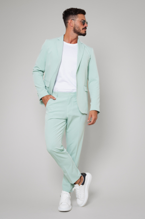 PROMOTII - Costum sacou si pantalon lung Mint