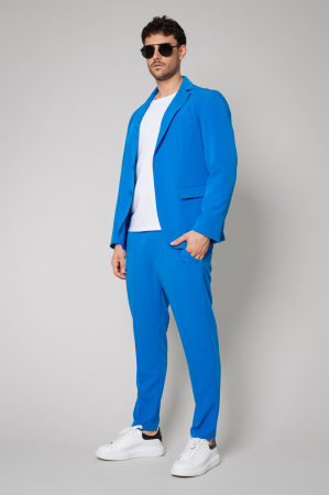 Costum sacou si pantalon lung Royal Blue [1]