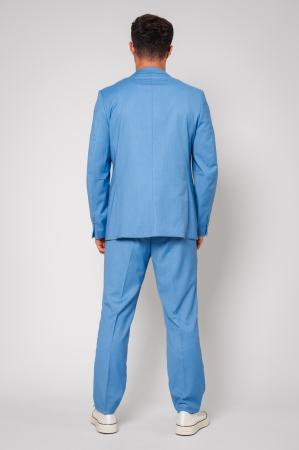 Costum sacou si pantalon lung Blue [2]