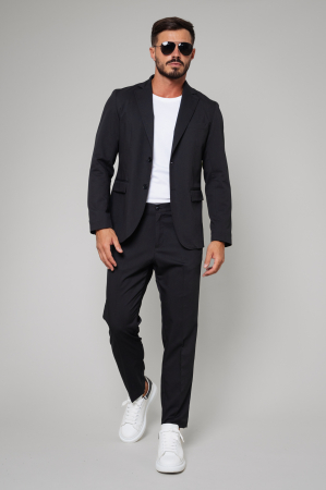 PROMOTII - Costum sacou si pantalon lung Black