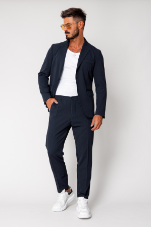Costum sacou si pantalon lung Navy [1]