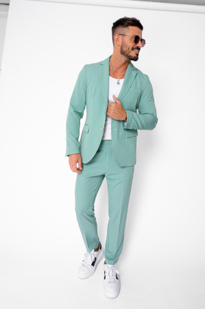 Costume - Costum sacou si pantalon lung Mint Green