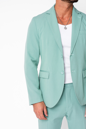 Jacket and long pants suit Mint Green [4]