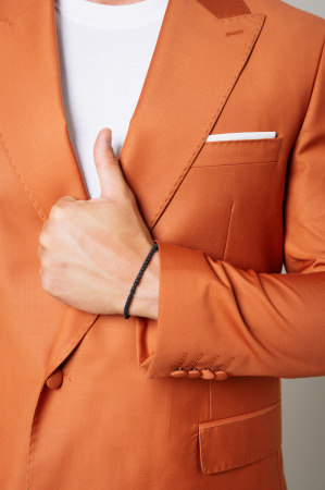 Costum sacou si pantalon lung Brown [3]