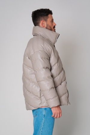 Faux leather jacket Beige [2]