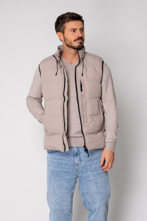 Promotii Barbati - Vesta fara gluga Taupe