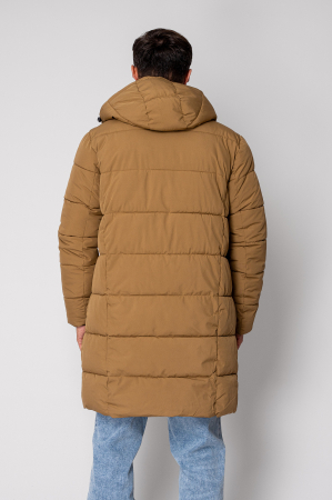 Long zip-up jacket Brown I [2]