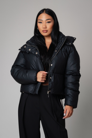 Geaca scurta cu fermoar Black [0]