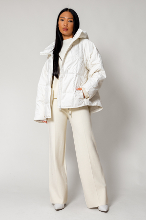 Oversized zip-up jacket with down filling Off White [1]