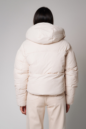 Short jacket whit zip Cream [4]