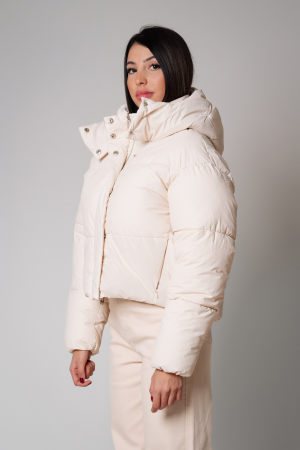 Short jacket whit zip Cream [3]