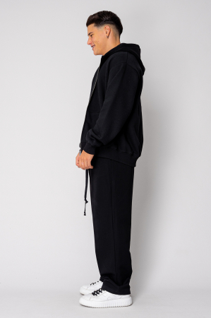 Hoodie with zip Black II [1]