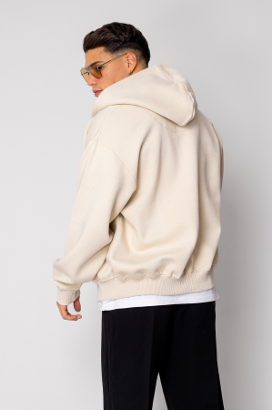 Hoodie with zip Light Biege II [2]