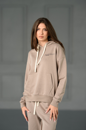 Hanorac Easy-Fit Oversized Warm Taupe [6]