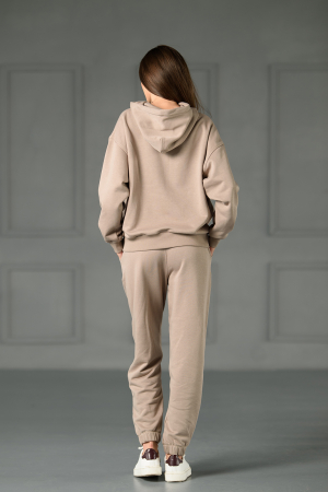 Hanorac Easy-Fit Oversized Warm Taupe [5]