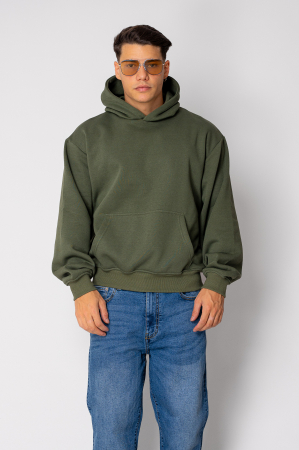 Oversized Hoodie Bottle Green I [1]