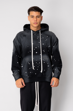 BARBATI - Hanorac Paint Oversized Black