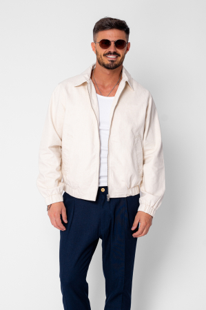 Hanorace si Bluze - Jacheta cu fermoar din IN Beige