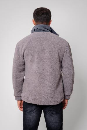 Jacheta plusata cu fermoar Grey [2]