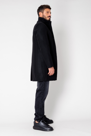 Coat with Buttons Black [1]