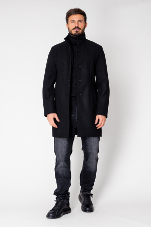 SALE - Coat with Buttons Black