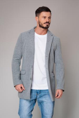 Palton cu nasturi Grey [1]
