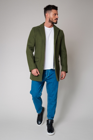 SALE - Coat with Buttons Kaki
