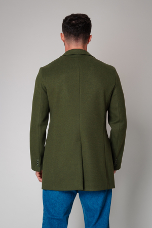 Coat with Buttons Kaki [3]