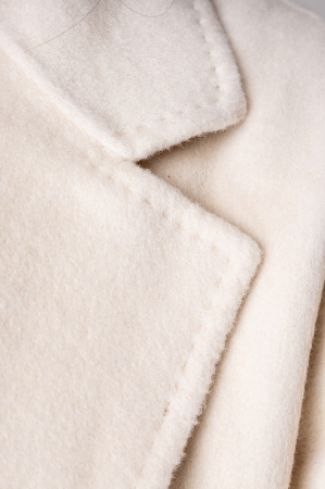 Long wool handmade coat, Cream [2]