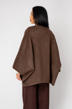 Palton handmade reversibil Brown/Taupe [3]