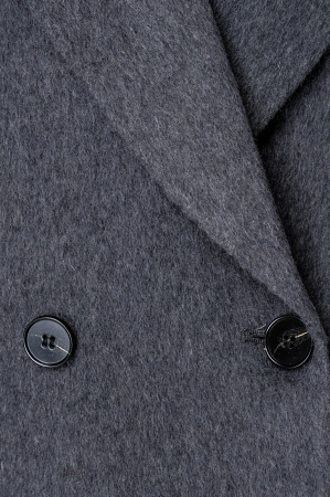 Palton scurt Handmade din Lana, Grey Anthracite [4]