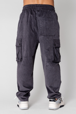 Long cargo pants made of Grey Anthracite [2]