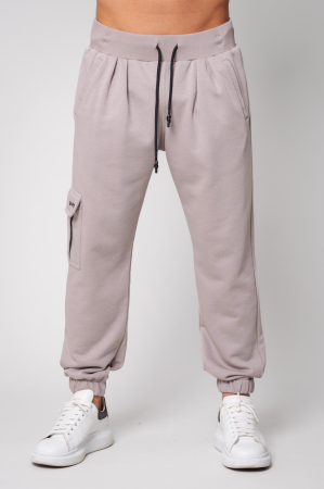 PROMOTII - Pantaloni lung cargo Warm Taupe II