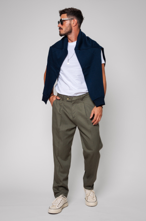 Pantaloni lung din IN Dark Green [5]