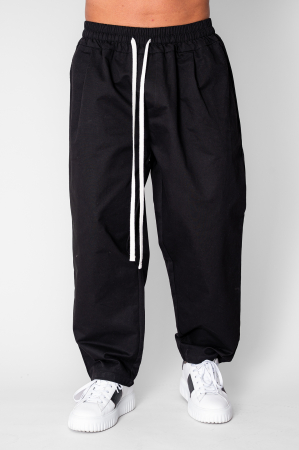 Pantaloni - Pantalon lung drept cu buzunare Black