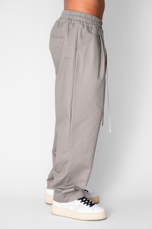 Pantalon lung drept cu buzunare Taupe [2]