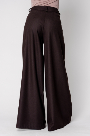 Pantalon lung elegant Brown [2]