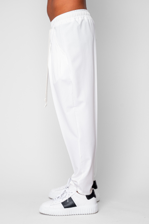 Pantalon lung larg cu snur Off White [1]