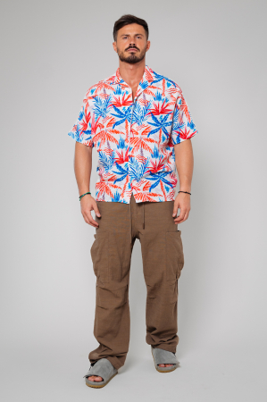 PROMOTII - Pantaloni lung Oversized Brown