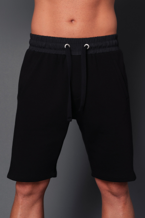 Pantalon scurt cu fas Black [1]